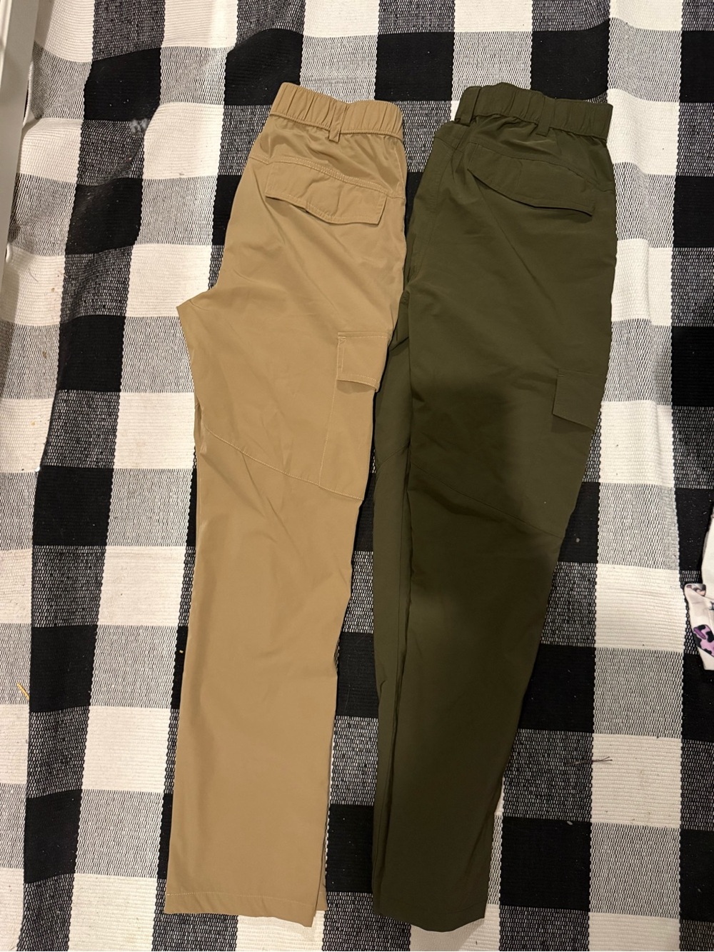 Women's XS Cargo outdoors hiking pants green and tan!